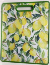 Plastic Cutting Board (12&quot;x15&quot;) CITRUS FRUITS, LEMONS, green trim, HL - $15.83