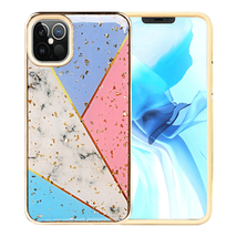 Luxury Chrome Glitter Design Case Cover for iPhone 12 Mini 5.4″ COLORFUL MARBLE - £6.12 GBP