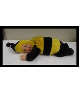 Anne Geddes Bumblebee Baby Beanbag Blue Eyes 9&quot; 1997 - $8.90