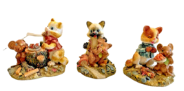 Cat &amp; Mouse Figurines 3 Artmark Figures Scenes Vintage - $27.91