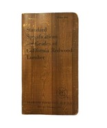 RIS Standard Specifications Grades California Redwood Lumber Guide FEB 1965 - $9.27 CAD