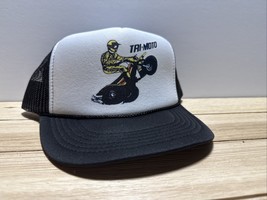 Yamaha TRI-MOTO snapback Trucker Hat Vintage 3-Wheeler Racing Hat Unworn... - $364.29 MXN