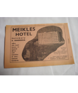 1960 Two sided Southern Rhodesia, Africa Ad Meikles Hotel &amp; Hotel Cecil - $12.32 CAD