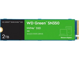 Western Digital WD Green SN350 NVMe M.2 2280 2TB PCI-Express 3.0 x4 Internal Sol - £150.29 GBP