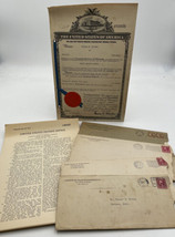 US Patent Certificate Farm Ag 1931 Grain Beater Sieves Plus Letters Contract - £37.22 GBP