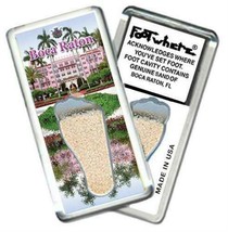 Boca Raton, FL FootWhere® Souvenir Fridge Magnet. Made in USA - £6.28 GBP