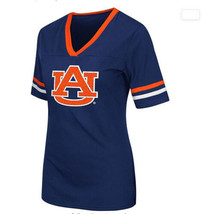 Colosseum Women Auburn Tigers V-Neck Short Sleeve T-Shirt, Auburn Blue, Small - £17.20 GBP