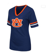 Colosseum Women Auburn Tigers V-Neck Short Sleeve T-Shirt, Auburn Blue, ... - $29.86 CAD