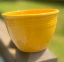 Vintage Fiesta Nesting Bowl #2 in Original Yellow Glaze Excellent Condition - $46.44