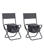 2-piece Folding Outdoor Chair with Storage Bag, Portable Chair for indoo... - £57.67 GBP