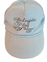 Vintage NWDA Willie Langfelder Golf Tournament 1989 Blue Rope Hat Cap Sn... - $19.99