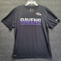 Nike Dri Fit Baltimore Ravens Long Sleeved NFL Training Equip Shirt Sz L... - $21.29