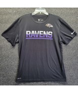 Nike Dri Fit Baltimore Ravens Long Sleeved NFL Training Equip Shirt Sz L... - £16.75 GBP