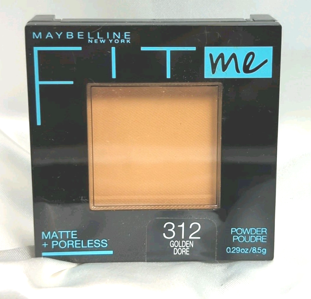 Maybelline Fit Me Matte + Poreless Powder Foundation Makeup, 312 Golden,... - $13.99