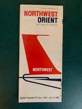 Northwest Orient Airlines system timetable 12/65 Aviation Collectible - $7.90