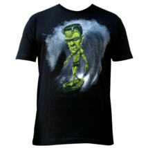 Lowbrow Art Surfenstein T-Shirt Surfing Frankenstein Custom Artwork Black Tee - £19.90 GBP
