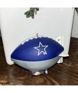 Dallas Cowboys Holiday Ornament Santa in a Blimp 97 LOGO Hanging Hallmar... - $10.75 CAD
