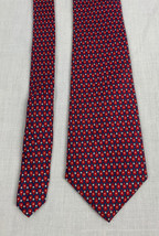 Givenchy Necktie 100% Pure Silk Tie Made in Italy Red Monsieur Piccadilly - £19.51 GBP