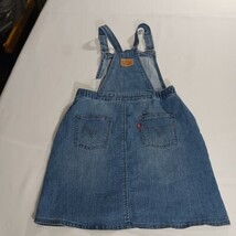 Genuine Levi’s A070-M8L Denim Blue JUMPER DRESS Cotton Girl's L Fits 12-13 Yrs image 14