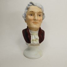 Lefton China US President Thomas Jefferson Porcelain Bust  KW1136  AIKDR - £9.74 GBP