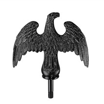 Black Finial Top Eagle Flagpole Ornament Fit 20Ft/25Ft/30Ft Pole Yard Ou... - £37.34 GBP