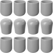 Folding Chair Leg Caps Gray 7/8 Inch (12 Pack) - Heavy Duty Nylon Chair ... - $19.10
