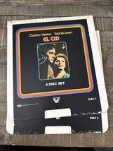 CED Videodisc NOT Laser Disc El Cid TWO DISCS - $285.88