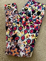 UNICORN NWT LuLaRoe OS Leggings Cream Yellow Floral Medallion Geometri R... - £18.62 GBP