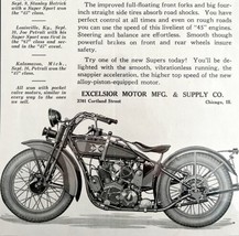 New Super X Motorcycle Excelsior Motor MFG Company 1928 Advertisement DW... - £31.84 GBP