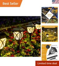 6-Pack Waterproof Solar Garden Lights - Warm White LED for Your Outdoor ... - $66.51
