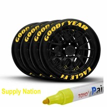 Tire Permanent Marker Tire Lettering Paint Pen TOYO Yellow  - £6.30 GBP+
