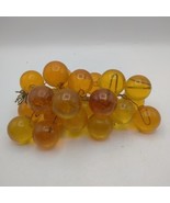 Vintage Amber Lucite Grape Cluster Large Grapes - $49.93 CAD