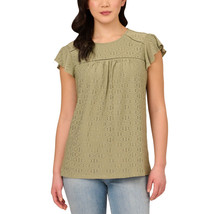 Adrianna Papell Ladies&#39; Ruffle Sleeve Knit Top - £20.96 GBP