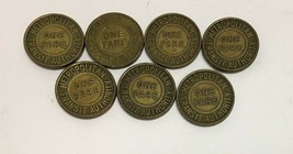Lot Of Seven (7) Metropolitan Transit Authority Tokens One Fare - £5.47 GBP