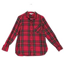 Old Navy The Classic Shirt Women's S Red Flannel Long Sleeve Cabincore G... - $18.05