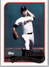 1989 Topps 572 Atlee Hammaker  San Francisco Giants - $0.99
