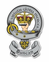 Clan Duncan (Robertson) Scottish Family Shield  Decal - £3.14 GBP+