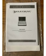Element Electronics Portable DVD Player Product Manual PDZ-081E - $33.75 CAD