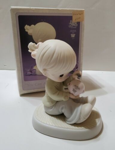 Precious Moments 1995 You Can Always Count on Me 526827 Girl with Piggy Bank - $20.29