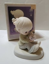 Precious Moments 1995 You Can Always Count on Me 526827 Girl with Piggy ... - $20.29