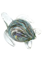 Sea Turtle Aqua Mosaic Figurine Ocean Sea Global Village Studios Art Glass New - £26.23 GBP
