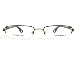 Emporio Armani EA9505 A13 Eyeglasses Frames Black Yellow Rectangular 53-... - $74.59
