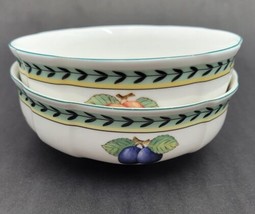 Set of 2 Villeroy &amp; Boch FRENCH GARDEN FLEURENCE Coupe Cereal Bowls 5 3/... - £46.06 GBP