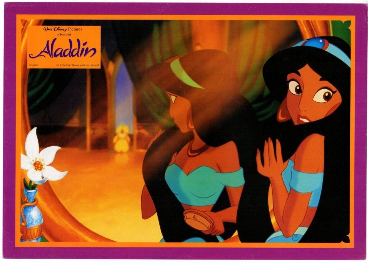 *Walt Disney&#39;s ALADDIN (1992) Princess Jasmine Sees the Sultan in Her Mi... - $40.00
