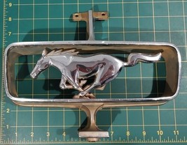 Vintage 1965 Ford Mustang Grille Ornament Stallion Horse Corral Chrome Emblem  - £34.23 GBP