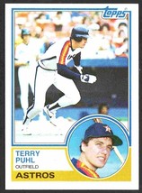 Houston Astros Terry Puhl 1983 Topps #39 nr mt   ! - £0.39 GBP