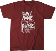 BreakingT Unisex Sweet Home Of Champions T-Shirt Color Red Size L - £22.77 GBP