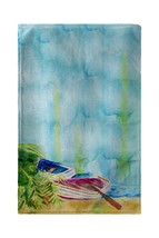 Betsy Drake Watercolor Rowboats Beach Towel - £55.38 GBP