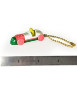 Vintage &quot;Race Car&quot; Multi-Color (Pink-White-Green-Yellow) Keychain Puzzle - $23.21