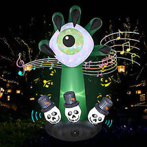 Aplus Led Scary Sound Inflatable Monster Hand Eyeball Halloween Decor Yard Party - £124.22 GBP